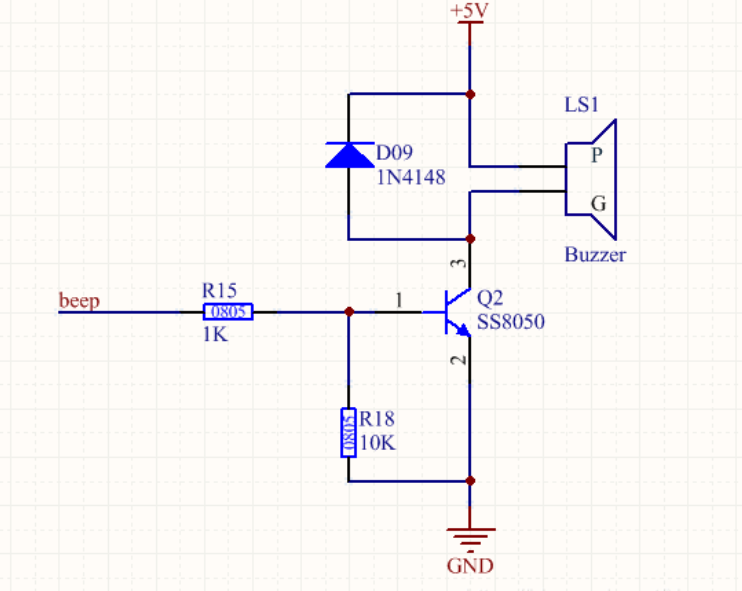 蜂鳴器驅動電路圖