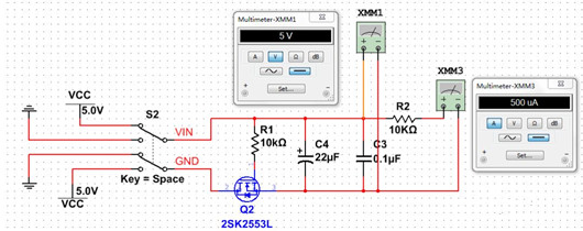 n溝道m(xù)os管開(kāi)關(guān)電路