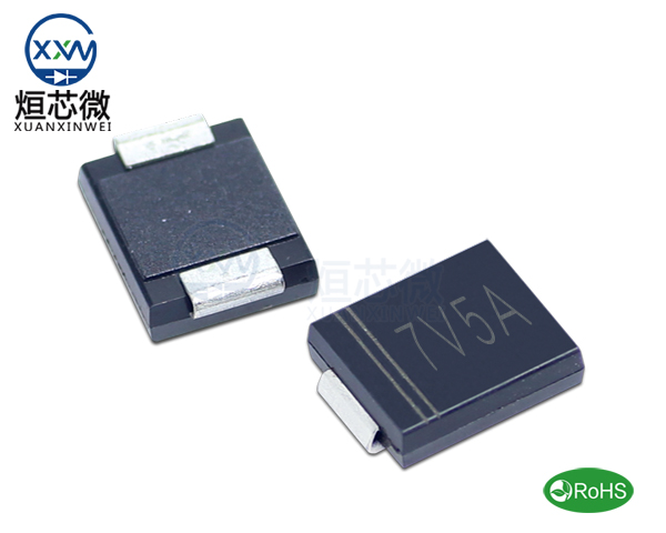 1.5SMC7.5A參數,TVS二極管1.5SMCJ7.5A瞬態抑制二極管